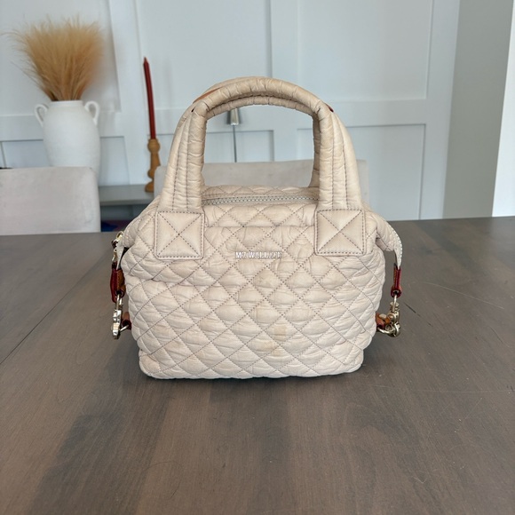 MZ Wallace Beige Quilted Satchel - Picture 1 of 12